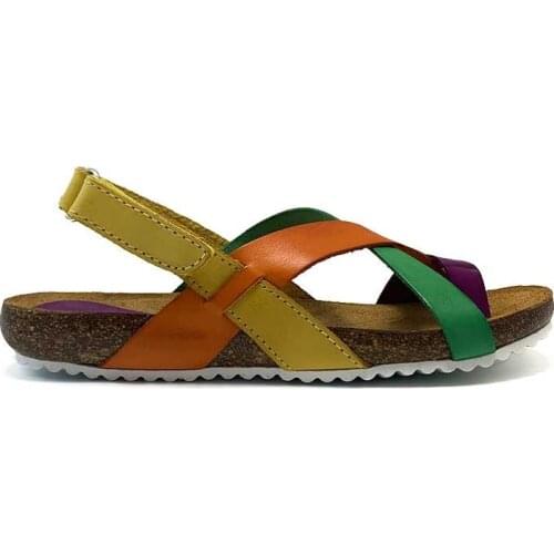 ZAPATISIMOS - Mules women dress sandals open toe flat flip flops comfortable summer adjustable velcro toe sandals B