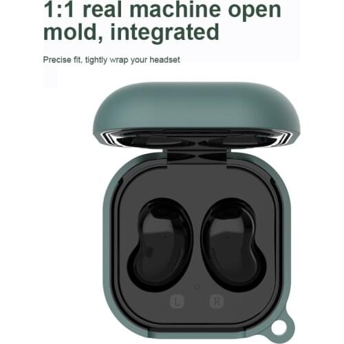 Silicone Protective Earphone Case For Samsung Galaxy Buds Live Bluetooth-compatible Headphones Boxs Earbuds Cover With Hook