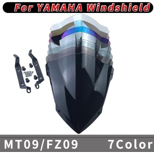 Motorcycle Sports WindScreen Windshield For YAMAHA MT-09 FZ-09 2014 2015 2016 MT 09 FZ 09 Wind Deflectors