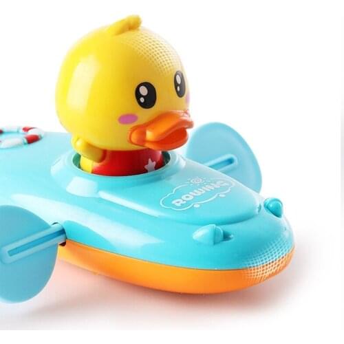 Y4UD 1PC BPA-Free Bathtub Toy Outdoor Water Playing Swim Duck Mini Duck Canoe Model Educational Toy Bath Toys for Baby Infant