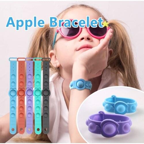 Hand Wristbands funny Decompression Bracelet Wristband Pressure Toy Dimple Board Fidget Toys Silicone Bracelet Figet Toys