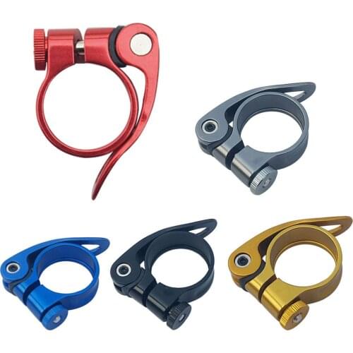 31.8/34.9mm Alloy Bike Seat Clamp Aluminium Quick Release Mountain MTB BMX Road Bike Bicycle Seatpost Clamp