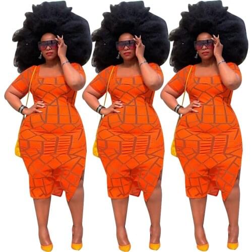 Women Summer Short Sleeve Print Bodycon Dress Female Beach Sexy Vintage Elegant Bandage Plus Size 4XL Dresses Vestidos