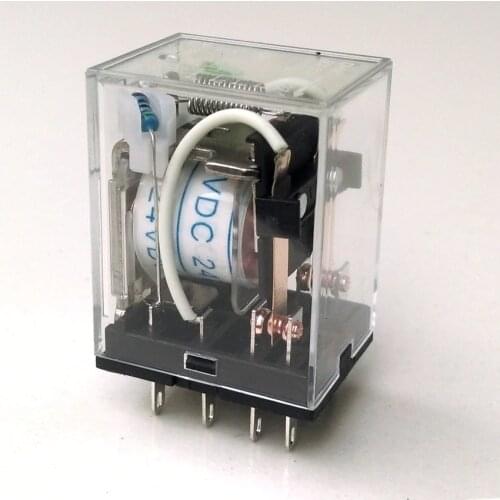 5pcs/lot CHINT JZX-22F(D)-2Z DC24V General Relay HH52P Mini Relay MY2NJ with light