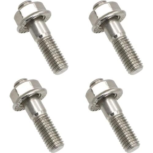 16pcs M8 Stainless Steel Exhaust Studs and Flange Nuts for Suzuki GT 550 750 Honda Motorcycle Exhaust Bolts Exhaust Screw