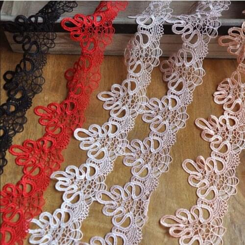 2 Meters High Quality Polyester Lace 6cm Width Lace Belt Decoration Lace Ribbon Water Soluble Lace Fabric DIY Scrapbooking 6cm