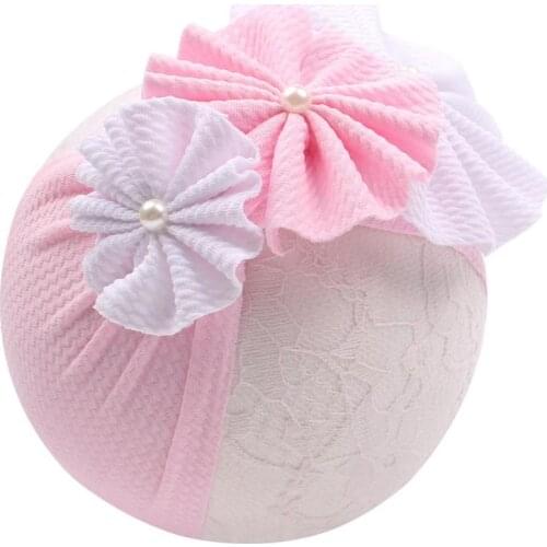 20 pcs/lot, Fashion Flower Headband For Girls Hair Bow Elastic Kids Turban New Arrival Hair Bands Head Wrap Hair Accessories