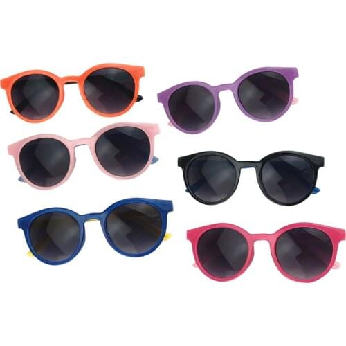 2021 KIDS Sun Protect Boys Girls Shades Simple Black Childrens Oval Jelly Classic Vintage Holiday UV400