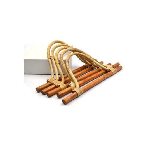 32X14cm Natural Rattan handle for vintage knit bags,Retro simply crochet bags handbags rattan handles handamade obag handles