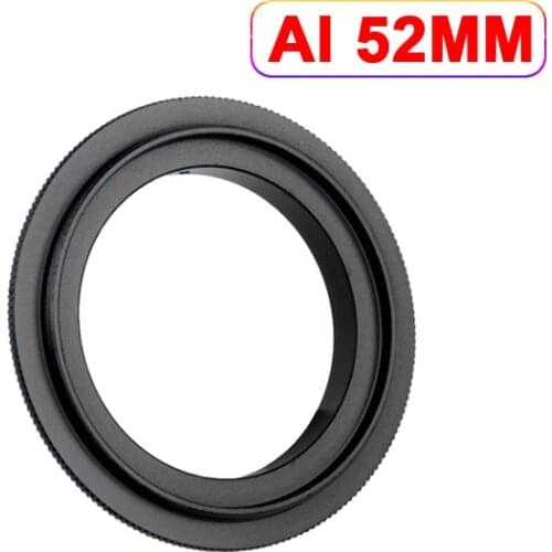 10PCS Aluminum Camera Macro Lens Reverse Adapter Ring for Nikon AI to 49mm 52mm 55mm 58mm 62mm 67mm 72mm 77mm Thread Mount