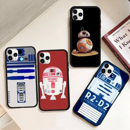 BB8 BB 8 R2D2 Robot Phone Cases Rubber For iphone 12 11 Pro Max Mini XS Max 8 7 6 6S Plus X 5S SE 2020 XR cover