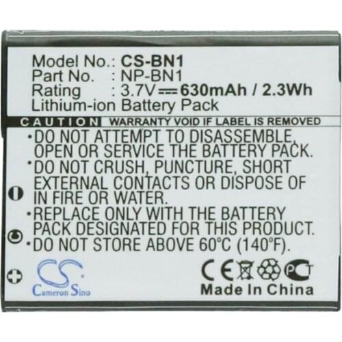 CameronSino for SONY Cyber-shot DSC-T110P DSC-T110 DSC-J10 DSC-WX30 DSC-W330 DSC-WX50 NP-BN NP-BN1 battery