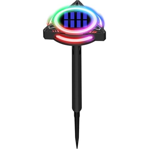 Colorful Solar Underground Lights Outdoor Waterproof Plastic Lights Lawn Landscape Underground Lights Garden Decoration Lights