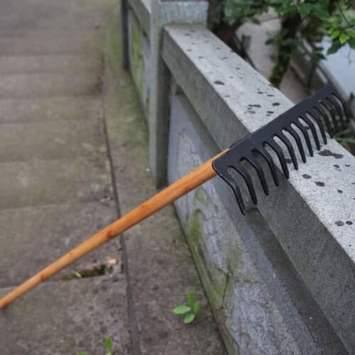 Realmote 14-tooth rake hay deciduous rake pine soil rake garden gardening tools agricultural farm tools agriculture