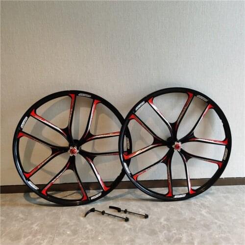 26 Inch Bicycle Wheel Cassette MTB Mountain Bike Magnesium Alloy 10 Spokes Wheelset Disc Brake Outdoor Cycling Parts