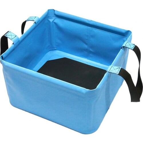18L Square Collapsible Bucket Multifunctional Waterproof Water Container for Outdoor Portable Collapsible Water Container