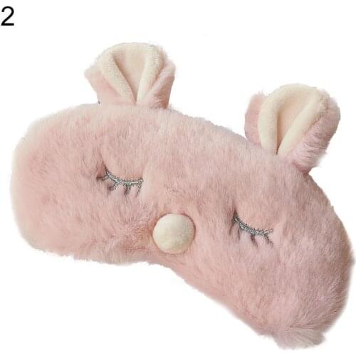 HOT SALES!!! Cute Animal Eye Cover Sleeping Mask Rabbit Koala Cartoon Nap Shade Blindfold