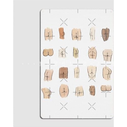 Butts Metal Plaque Poster Decoration Club Home Plaques Wall Tin Sign Posters