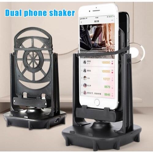 Mobile Phone Shaker for Two Phones Automatic Shake Step Earning Swing Device PUO88