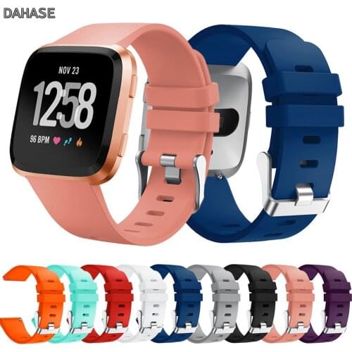 Soft Silicone Sport Watchband For Fitbit Versa Band Wristband Strap Replace Bracelet For Fitbit Versa Lite Smart Watch Strap