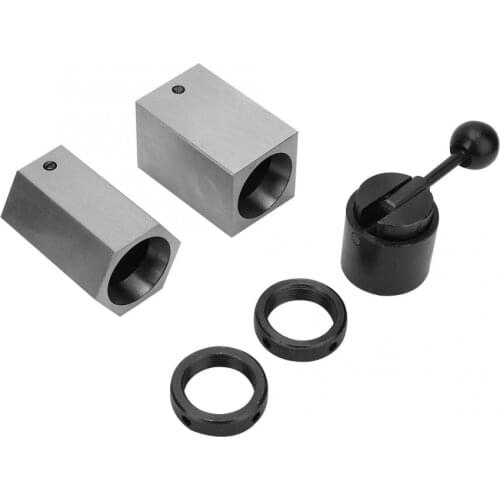 5C Collet Block Set Hex Square Rings & Collet Closer Handle For Milling Machines Lathes