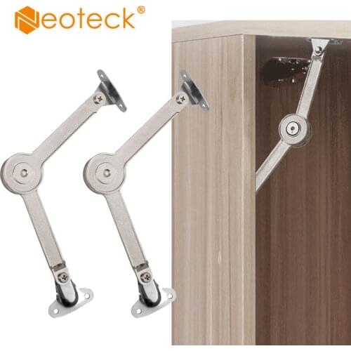 Neoteck 2 Pcs free stop mechanical support hinge movable support rod cabinet hardware Home Inprovment