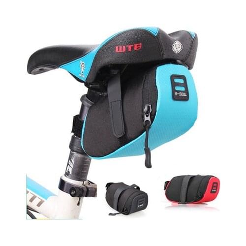 Nylon Bicycle Bag Bike Waterproof Storage Saddle Bag Seat Cycling Tail Rear Pouch Bag Saddle Bolsa Bicicleta Cycling Accessories