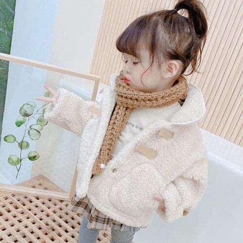 2021 new Baby Girl Boy winter Spring Autumn Plush Coats Jackets Fashion cotton down Kids Children Overwear Clothes