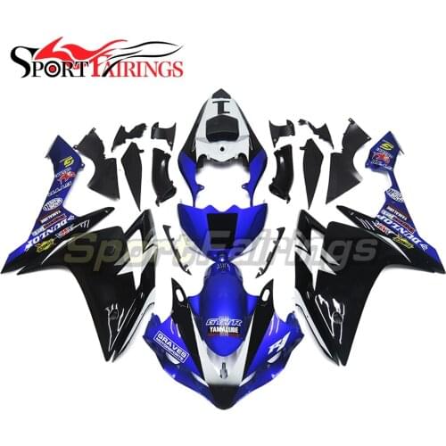 Injection Fairings For Yamaha YZF R1 07 08 2007 2008 Plastic ABS Motorcycle Fairing Kit Bodywork Blue Black Matte Cowlings New