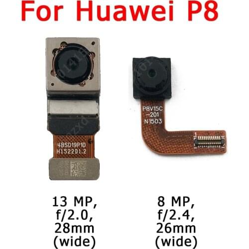 Original Front and Rear Back Camera For Huawei P8 Main Facing Camera Module Flex Replacement Spare Parts
