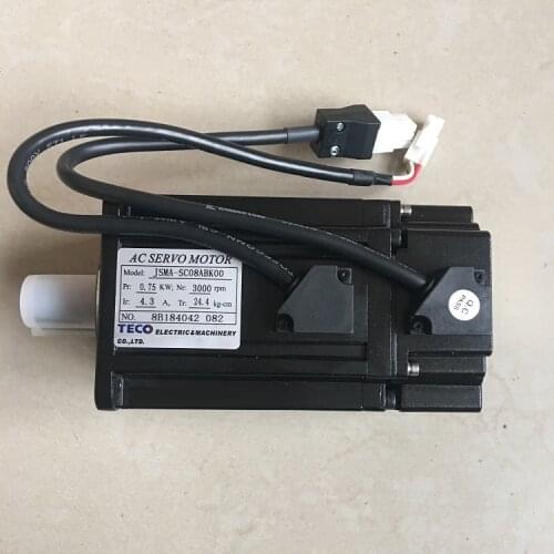 Original Teco ac servo motor 750W servo motor 3000 rpm JSMA-SC08ABK00