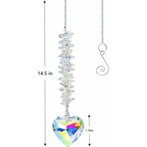 Heart Shapeed Wind Chime Pendant Windbell Yard Car Ornament Gift for Friends