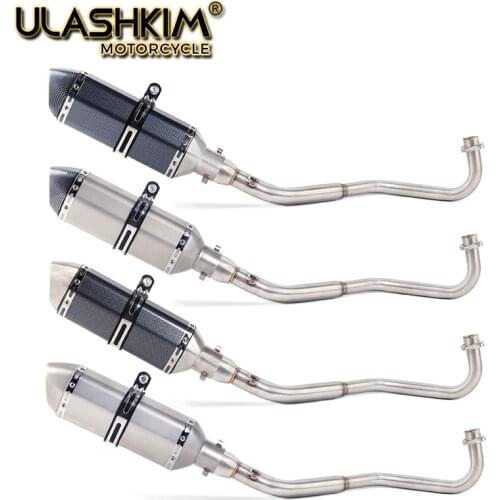 M3 Motorcycle Full System Exhaust Muffler Middle Connect Pipe Slip On For HONDA GROM MSX 125 MSX125 2012 2013 2014 to 2020