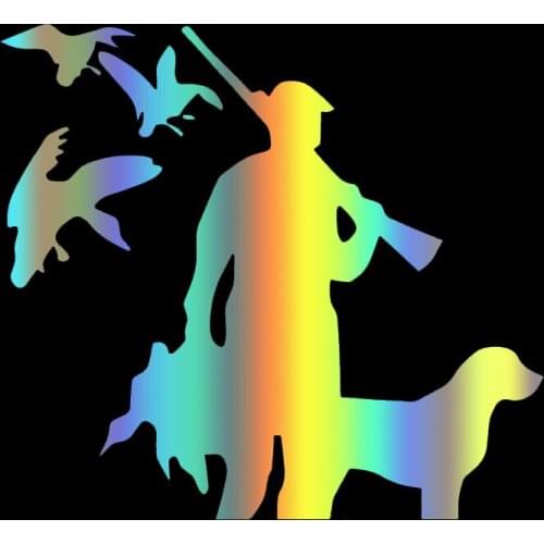 S50785# Various Sizes Car Stickers Vinyl Decal Wild Duck Hunting Hunters V12 Motorcycle Decorative Accessories Creative Laptop