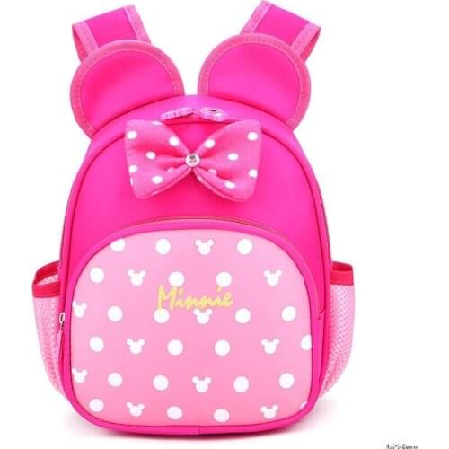 Disney Mickey School Bag Minnie for Boys Girls baby Bag Children Backpack Kindergarten Backpack kid School Bags Satchel