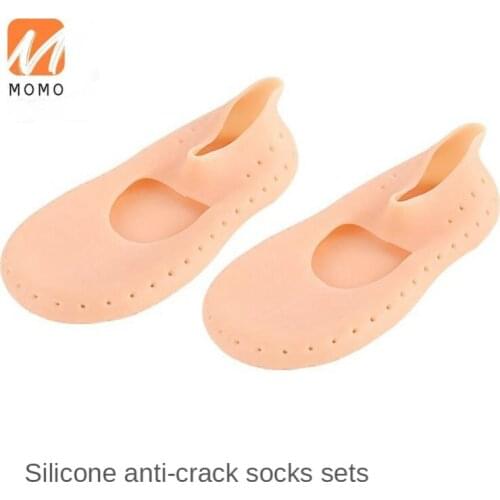 Silicone Low Cut Socks Booties Mens and Womens Anti-Chapped Feet Moisturizing Skin Rejuvenation Silicone Socks ProtectiveSocks