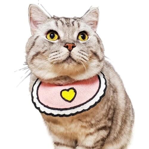 Cat saliva scarf pet scarf dog love Bib triangle scarf neck cover pet accessories kittens cloth nursing Animal accessories