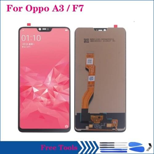 LCD Display For Oppo F7 CPH1819 LCD Display Screen Replacement Digiziter Assembly For Oppo A3 Screen Repair kit