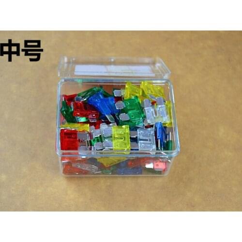 100 stucke Auto Automobil Auto-boots-lkw Flachsicherung Box Sortiment 5A 7.5A 10A 15A 20A 25A 30A