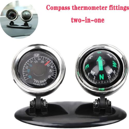2 in 1 car pendant compass thermometer decorative pendant automotive thermometer with compass car accessories