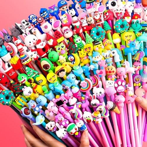 20/40/60/100pcs/set Christmas Pen Stationary Set 0.5mm Gel Pen Set Kawaii Pen Writing Stationery Student Supplies Christmas Gift