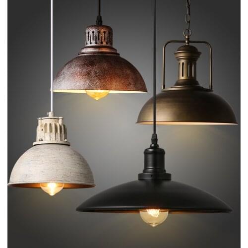 American Retro Industrial Loft Cafe Bar Iron Pot Restaurant Bar Cafe Hot Pot Shop Chandelier luminaire
