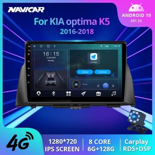 IPS 2DIN Android 10.0 Car Radio For KIA K5 Optima 2016 2017 2018 DVD GPS Multimedia Player Navigation 4G WiFi BT SWC No 2din DVD