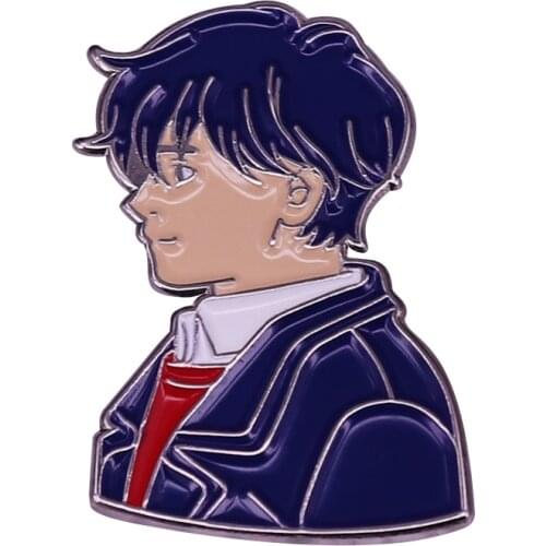 Banana Fish Eiji Okumura Enamel Pin Anime Brooch Akimi Yoshida Manga Boy Brooch