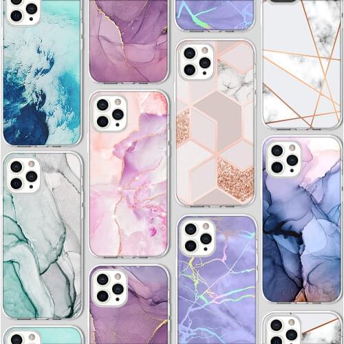 Ciciber Funda Case for Iphone 12 Case for IPhone 12 11 Pro XR 7 X XS Max Mini 8 6 6S Plus 5 SE 2020 Silicone Vogue Super Marble