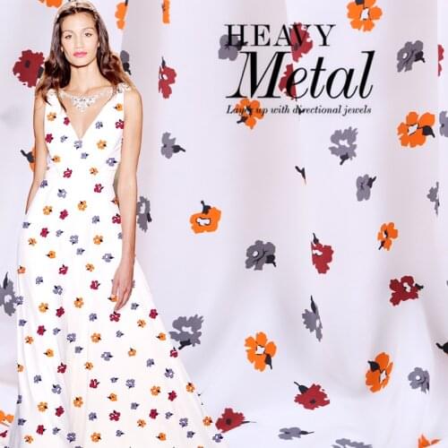 114cm wide natural silk fabric meter 16 mm digital inkjet silk crepe de chine fabric shirt dress fabric wholesale silk cloth