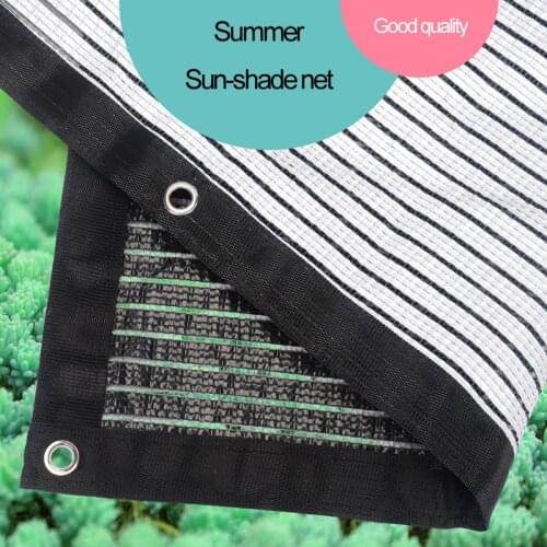 Double sided one side white another side black Sun-shade net Summer Camping courtyard Cooling and shading net