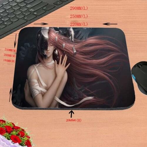 Elfen lied fan art Custom Hot Sell Print Anti-slip New Arrival Customized Mouse Pad Computer PC Nice Gaming Mousemat As Gift