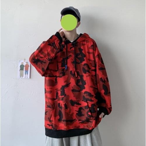 FAVOCENT Mens Camouflage Hoodies