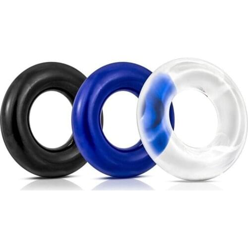 Three-Color Lock Ring Penis Delay Ring Extended Ejaculation Soft Silcone Male Masturbation Sexy Aid Sex Toys for Men